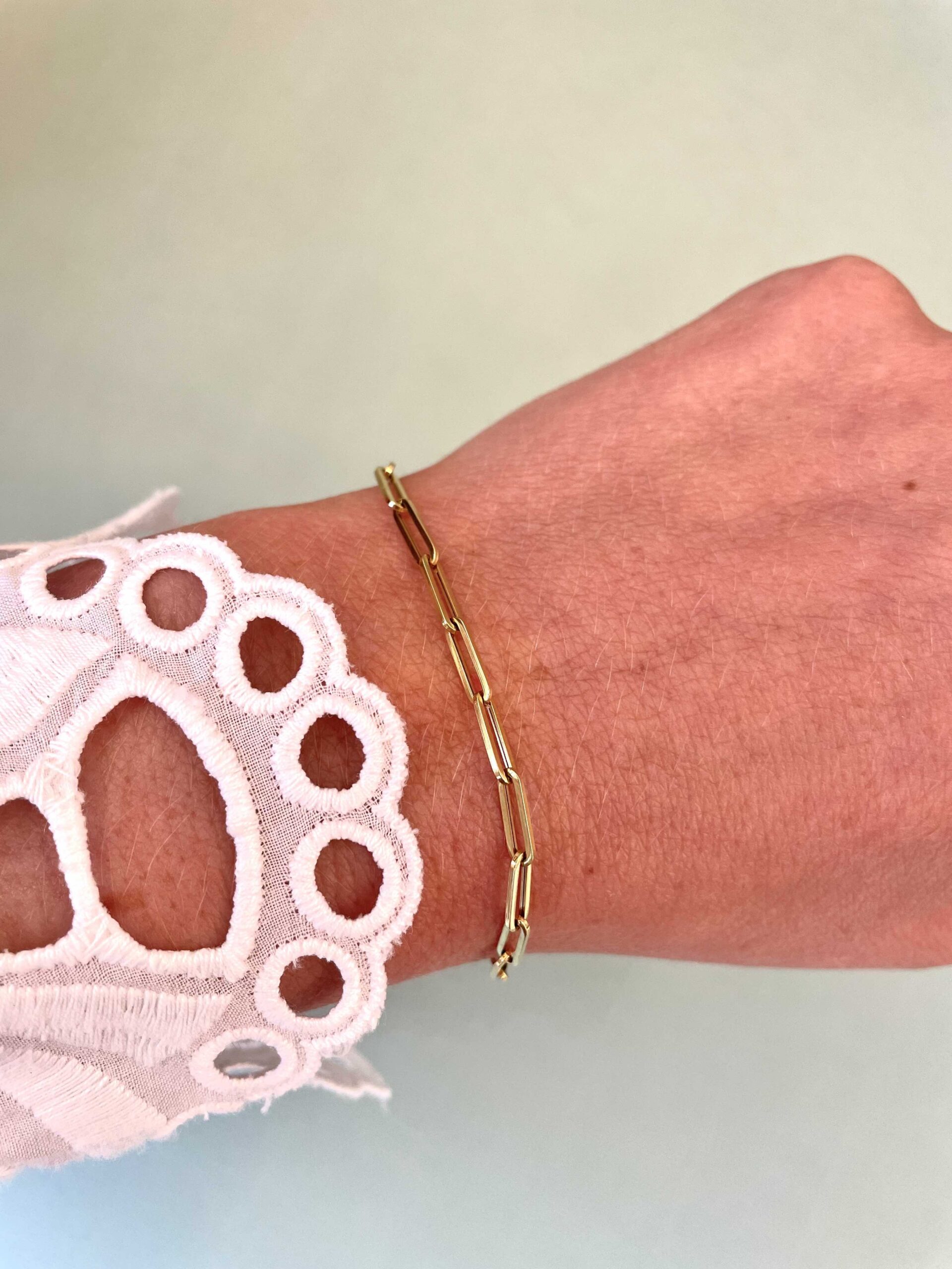 Bracelet maille rectangle (moyen modèle)