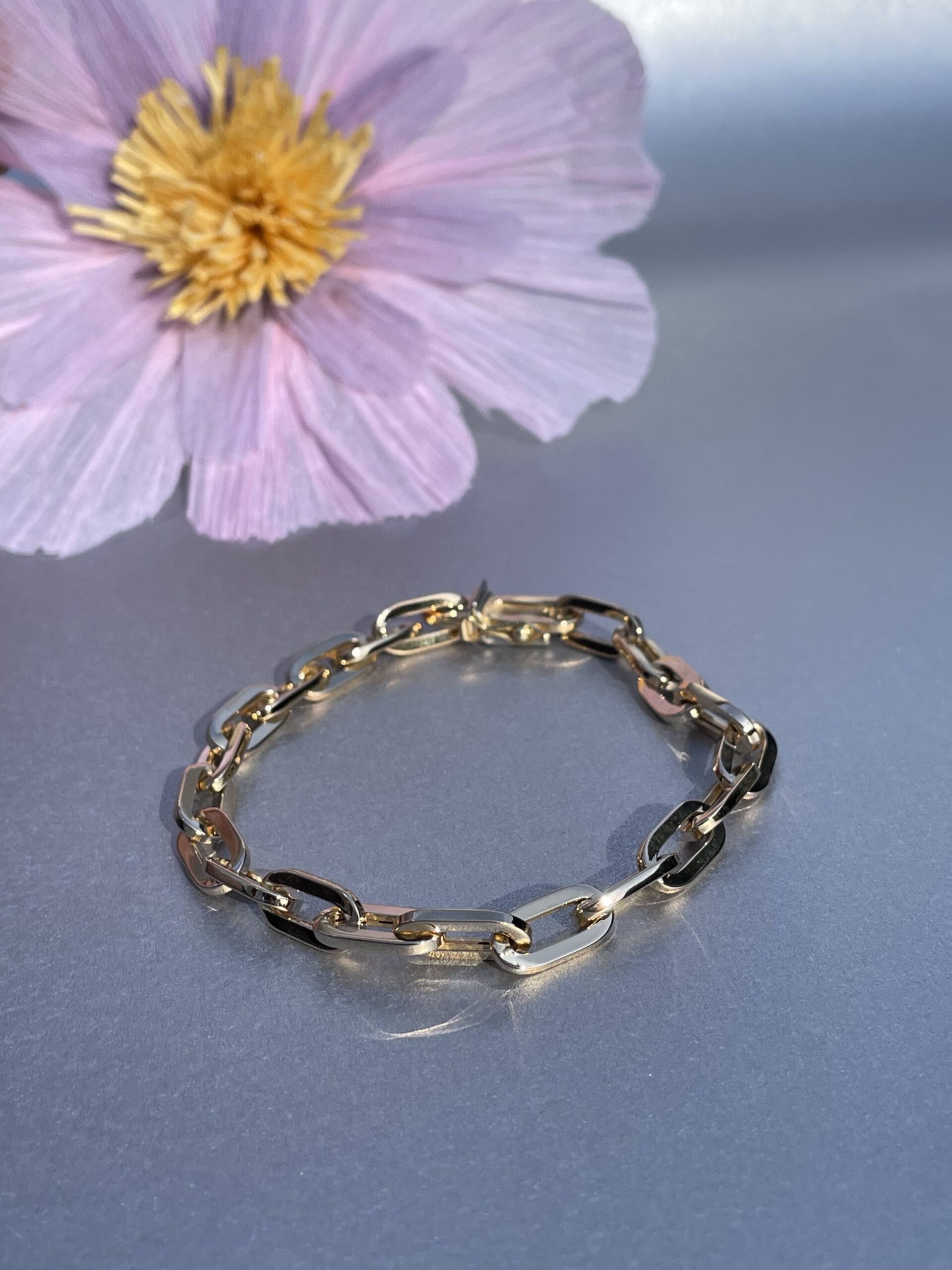 Bracelet maille ovale