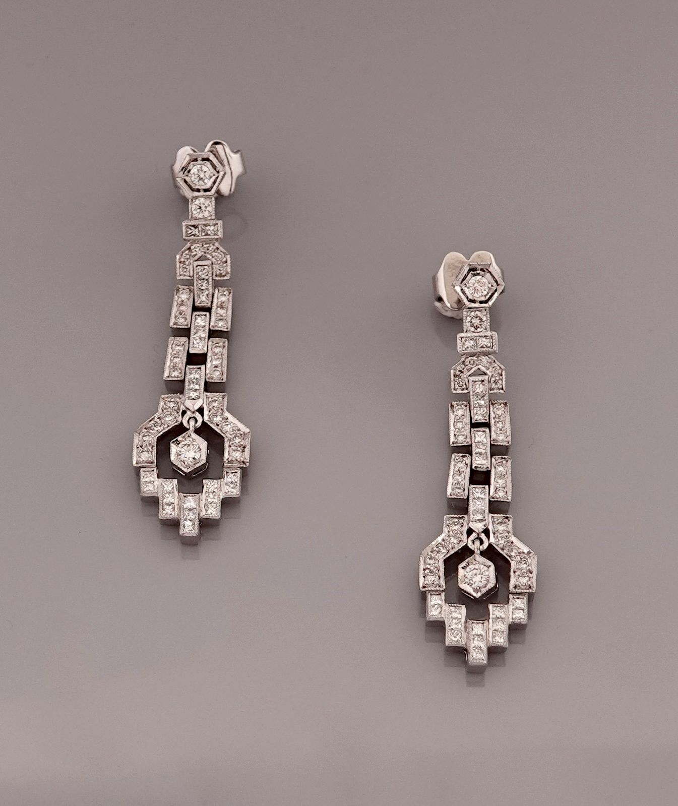 Boucles d’oreilles art deco