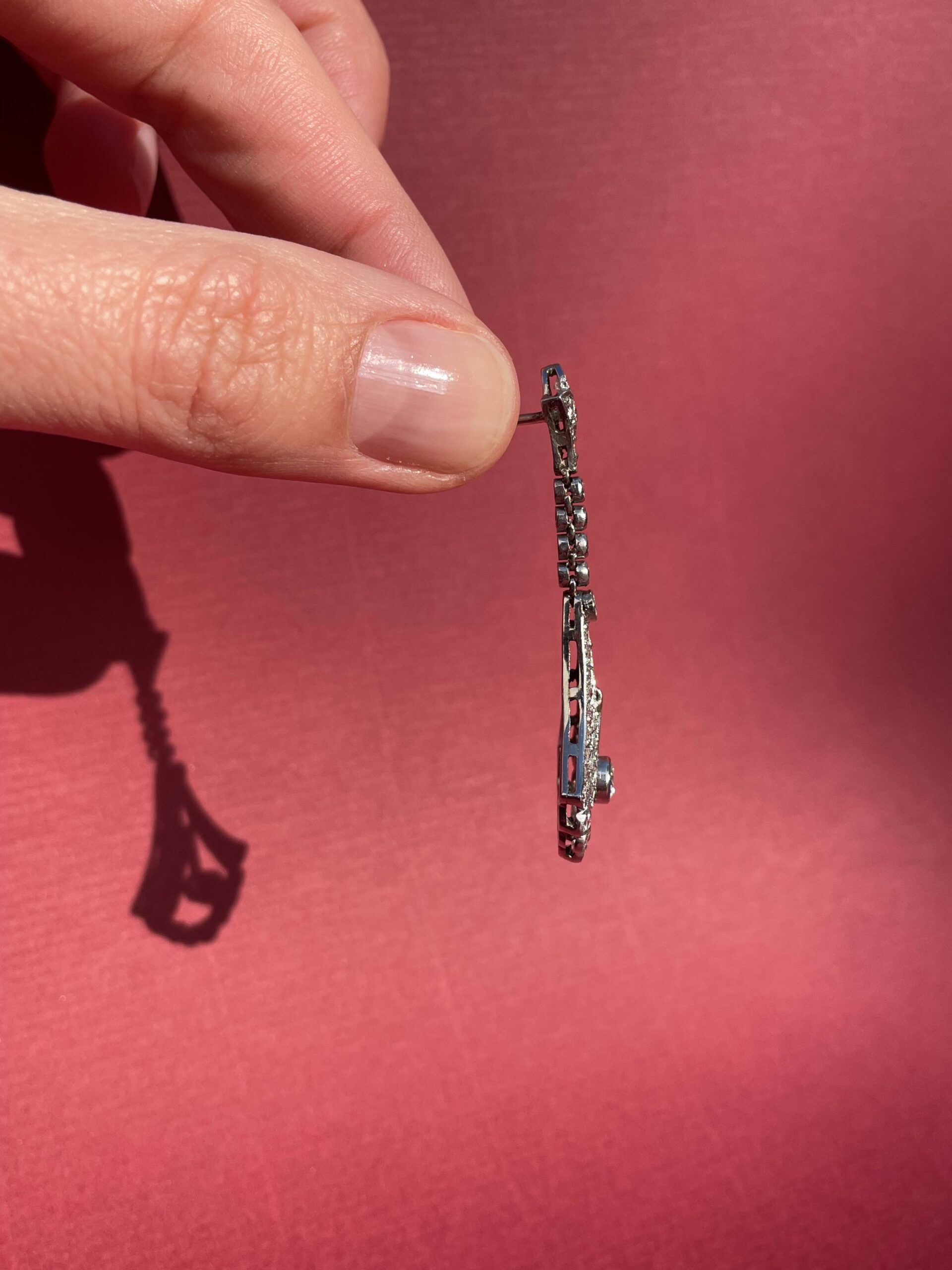 Pendant d’oreilles art deco