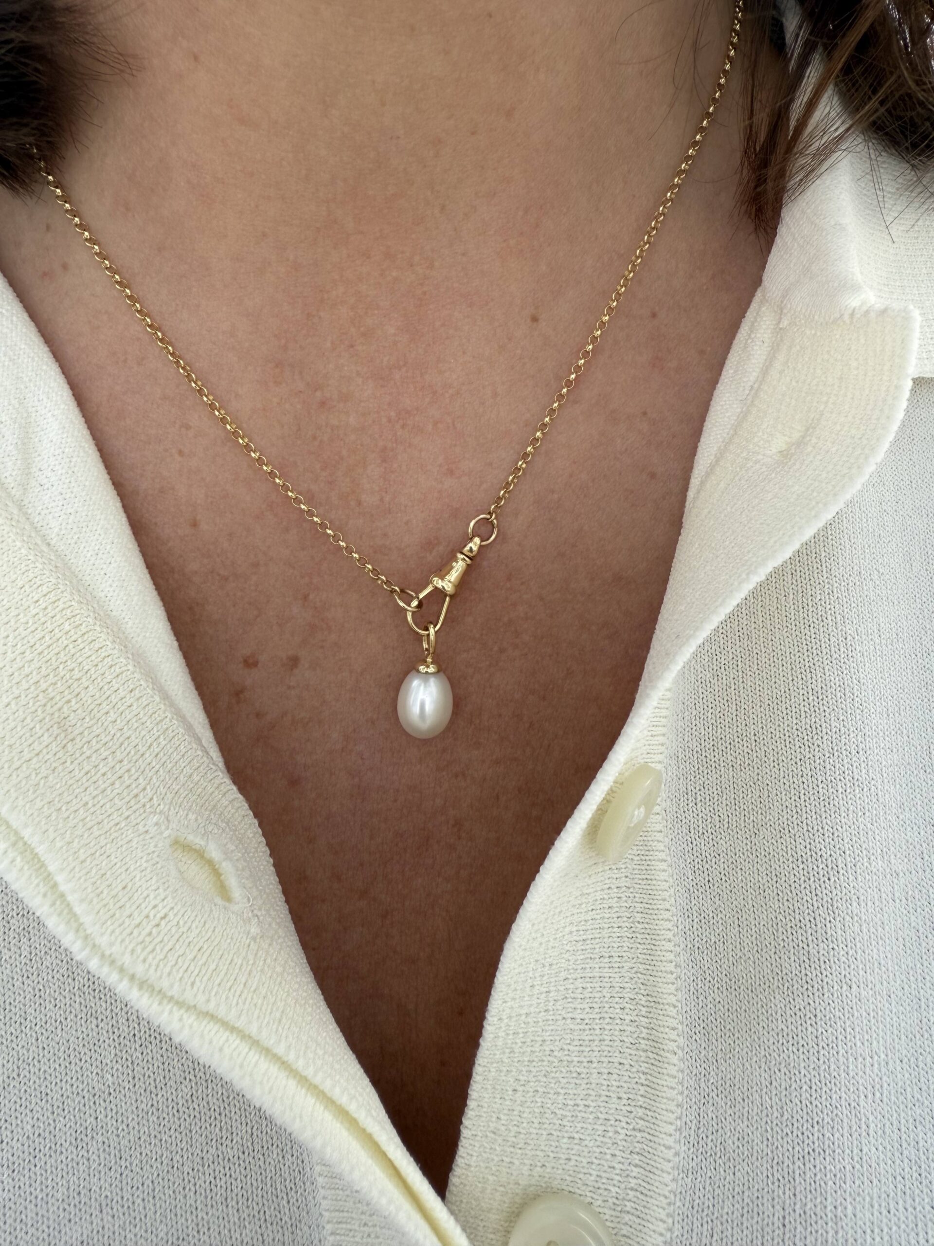 Pendentif perle des mers du Sud