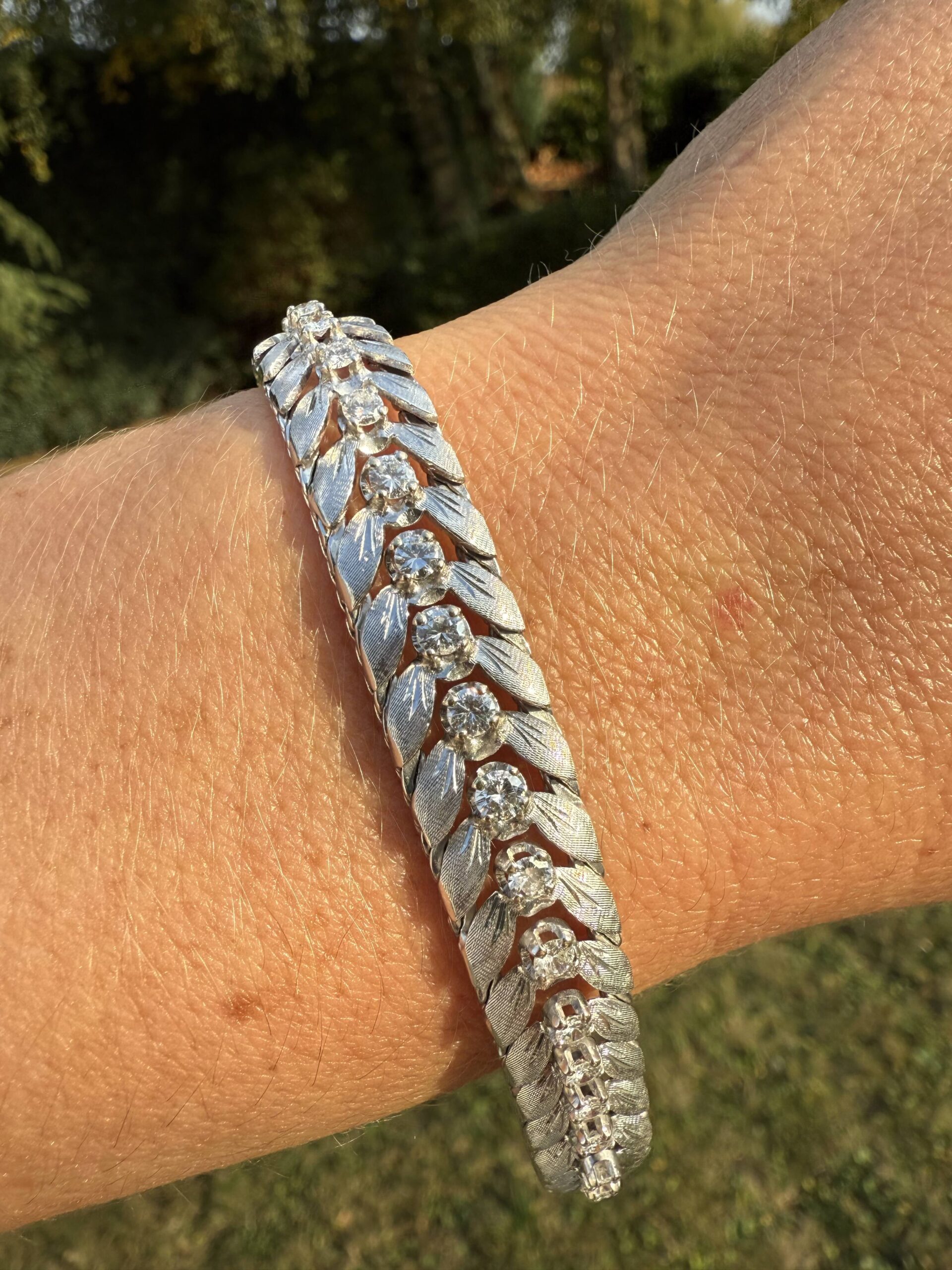 Bracelet guirlande de diamants