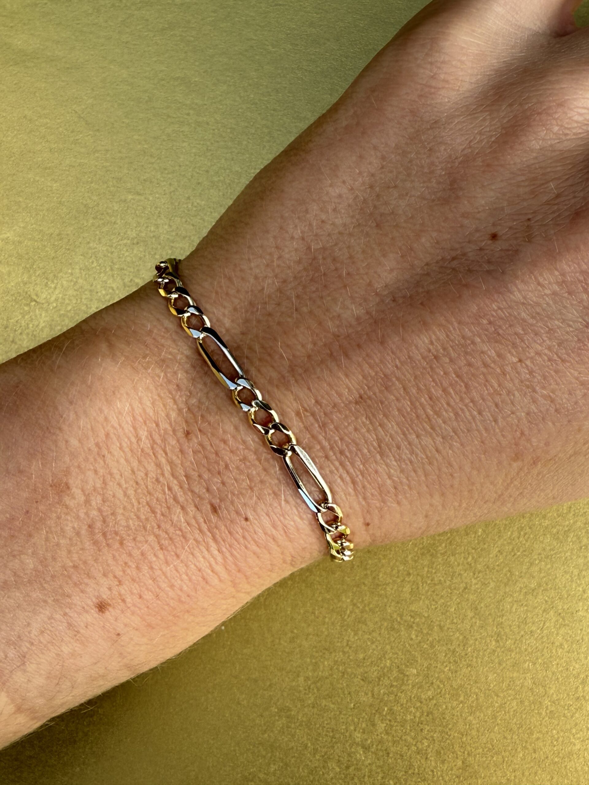 Bracelet maille alternée
