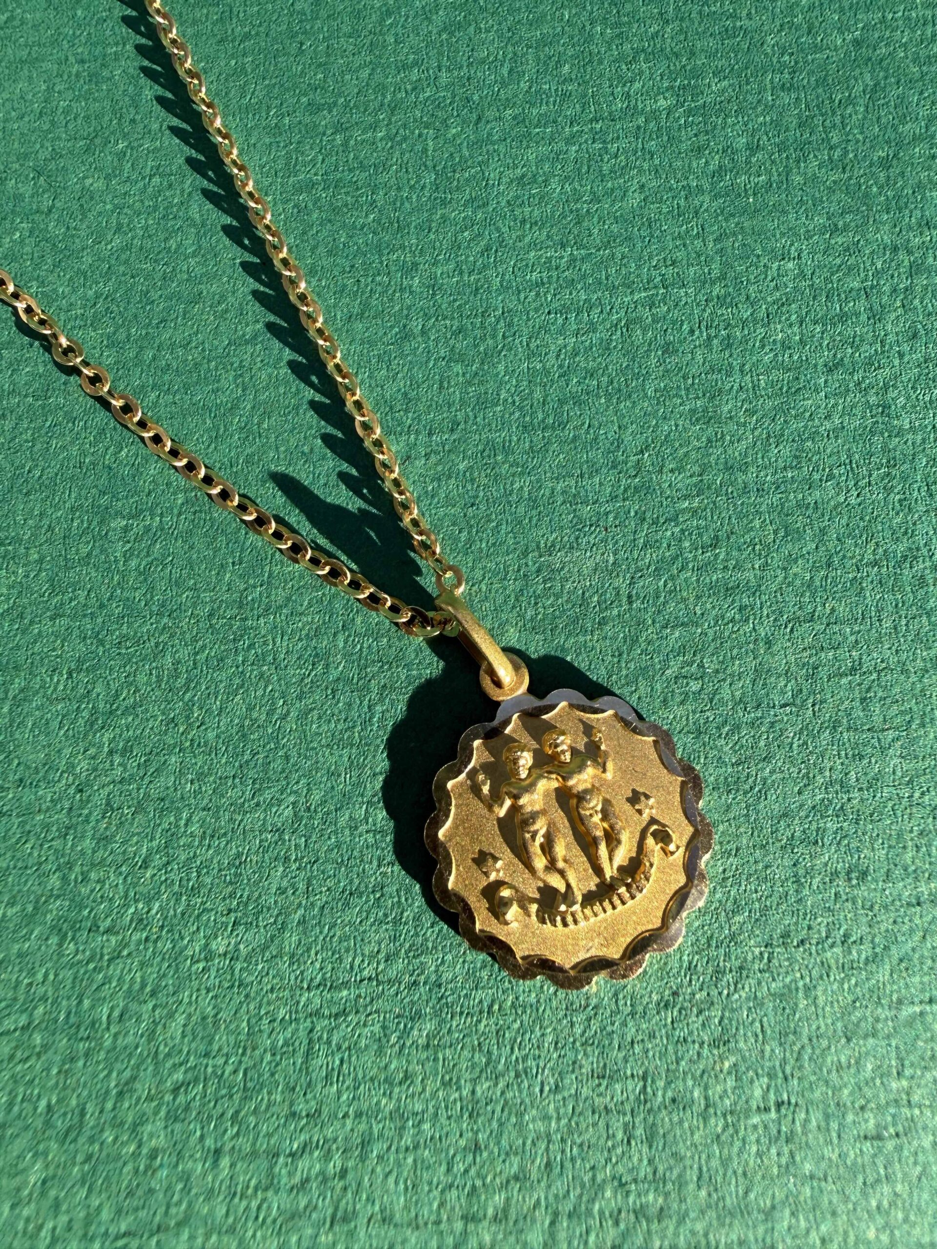 Médaille astrologique Gémeaux